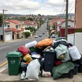 coleta de lixo irregular