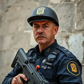 homem flagrado com arma raspada