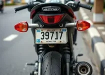 motociclista com placa adulterada