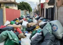 lixo acumulado em Santa Bárbara d’Oeste