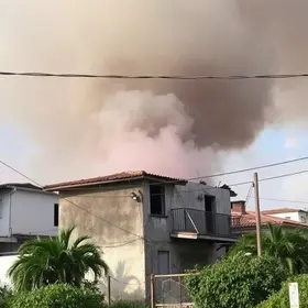 Loja das Casas Bahia incendiada