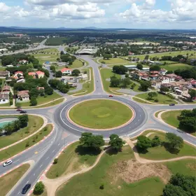 rotatórias de Santa Bárbara e Piracicaba