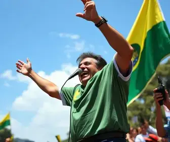 Flávio Bolsonaro em Santa Bárbara d'Oeste